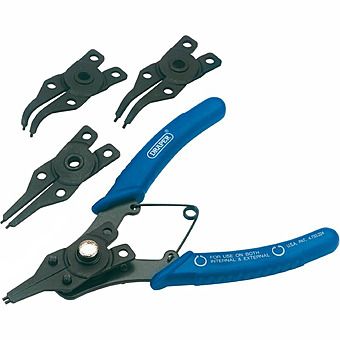 Draper 19735 5 Piece Set of 165mm Circlip Pliers