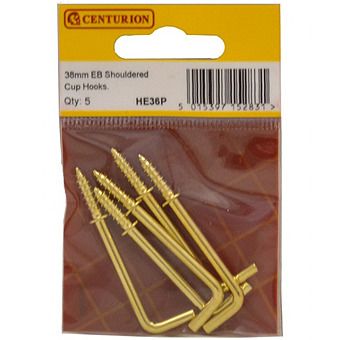 Centurion HE36P EB Shouldered Dresser Hooks 38mm Pack Of 5