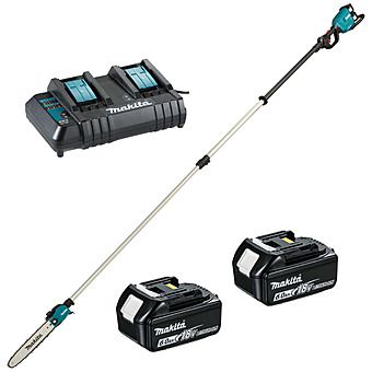 Makita DUA301PG2 36V (18V x2) Telescopic Pole Chain Saw 2 x 6.0Ah Batteries