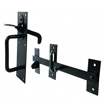 Centurion GI21P 200mm Suffolk Latch With Epoxy Black Finish