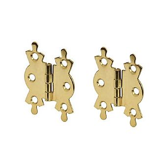 Centurion CH123P Electro Brass Butterfly Hinge 50mm Pair