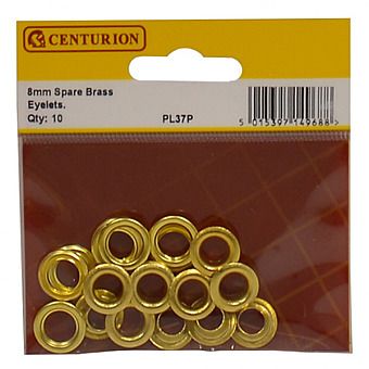 Centurion PL37P Spare Brass Eyelets 8mm 10pk