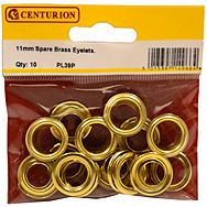 Centurion PL39P Spare Brass Eyelets 11mm 10pk