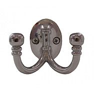 Polished Chrome Effect Ball End Double Robe Hook