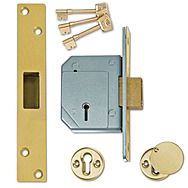 Union 5 Lever Insurance Approved Mortice Deadlock 67mm Brass B3G114PL67