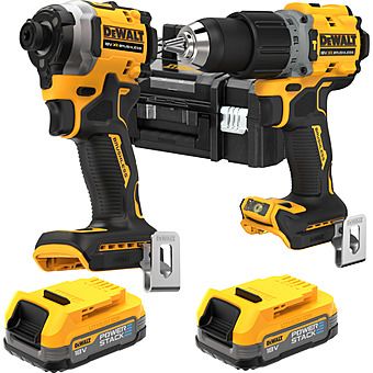 DeWalt DCK2050E2T 18V XR Twinpack DCD805 Combi Drill & DCF850 Impact Driver & 2 x 1.7Ah PowerStack Batteries