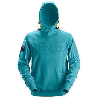 Picture of Snickers 2881 Aqua Blue Logo Work Hoodie