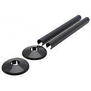 Talon Snappit Kit Anthracite Grey - Radiator Pipe Snap On Covers & Floor Rosettes