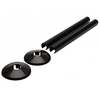 Talon Snappit Kit Black - Radiator Pipe Snap On Covers & Floor Rosettes