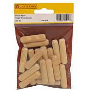 Centurion FA127P Fluted Wooden Dowels M10x40mm 20pk