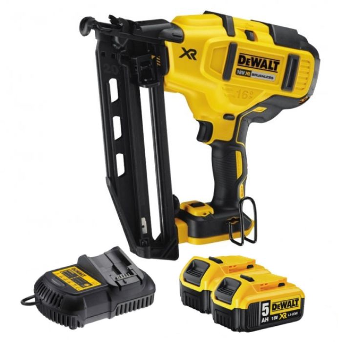 Dewalt DCN660P2 18V XR Finish Nailer 16 Gauge 3263mm 2 x 5.0Ah Batteries Ray Grahams DIY Store