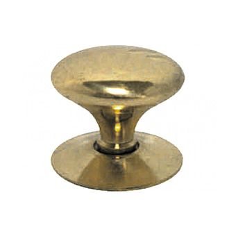 12mm (1/2") Polished Brass Victorian Cupboard Knob