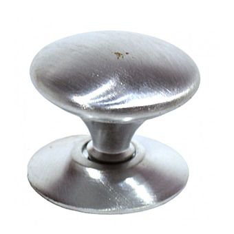 32mm (1 1/4") Satin Chrome Plated Victorian Cupboard Knob