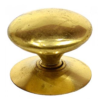 38mm (1 1/2") Polished Brass Victorian Cupboard Knob