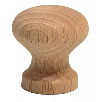 25mm Beech Cupboard Knob