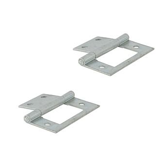 Centurion CH118P 2" Zinc Plated Flush Hinge Pair