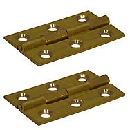 Centurion CH109P 38 x 22 x 1.4mm Self Coloured Brass Butt Hinges