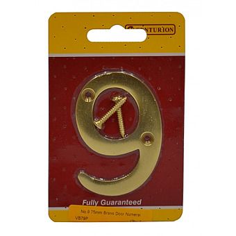 Centurion VB79P Brass Door Number 9