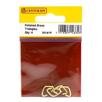 Centurion MI141P Brass Triangles Pack Of 4