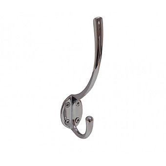 Centurion 125mm Chrome Plated Solid Brass Hat & Coat Hook