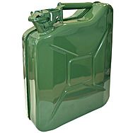 10L Green Metal Jerry Can For Petrol, Diesel or Oil