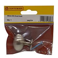 Matte Nickel Oval Cupboard Knob 35mm