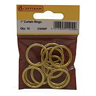 25mm Electro Brassed Curtain Rings 10 Pack