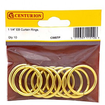 Centurion Electro Brassed 32mm Curtain 10 Pack