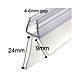 1m Extra Tall Wiper Seal for 4-6mm Bath Shower Door