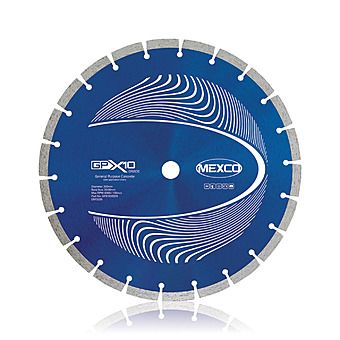 Mexco GPX10 350mm Diamond Blade 25.4mm Bore