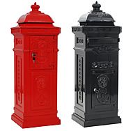 Vintage Style Pillar Post/Letter Box Aluminium