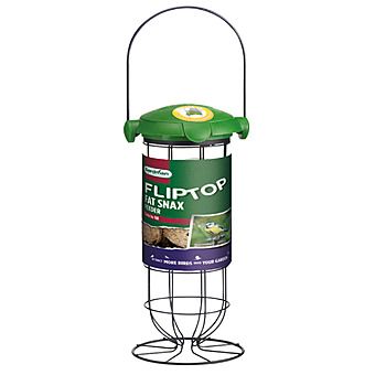 Gardman Flip Top Fat Snax Suet Balls Bird Feeder