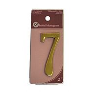 2" Gold Effect Self Adhesive  Door Number 7