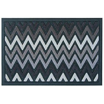 Groundsman Scrape N Sorb Mat Chevron Grey 40 x 60cm