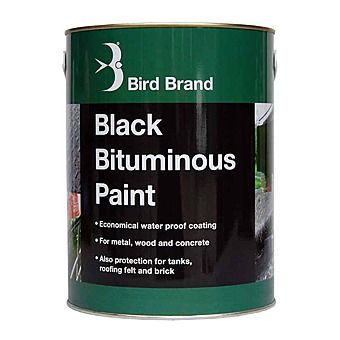 Bird Brand Bituminous Black Bitumen Paint 1L