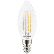 Sylvania 4.5W = 40W Twister LED Filament Light Bulb 470lm Candle E14