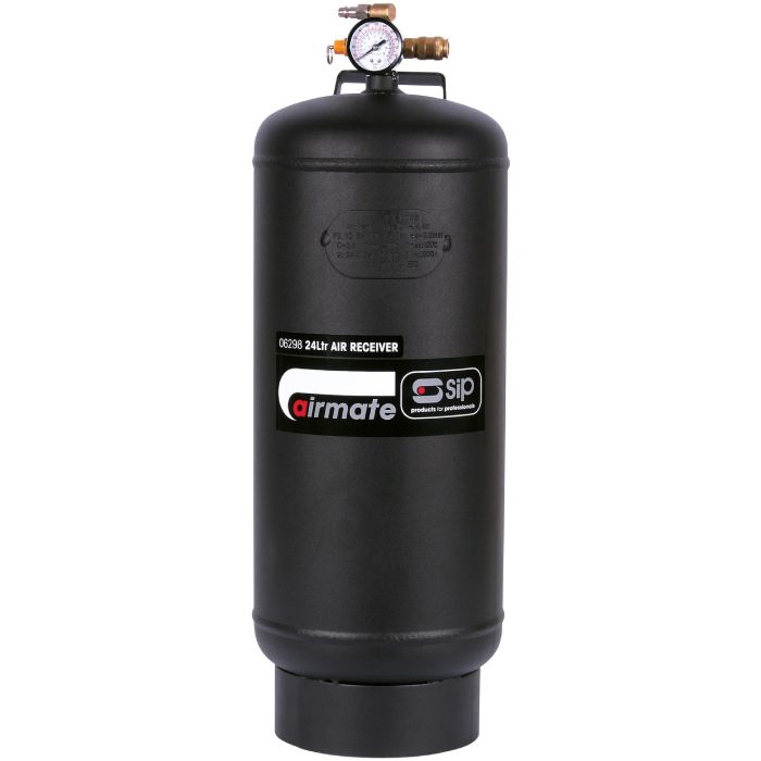 SIP 06298 24L Portable Air Receiver Tank Ray Grahams DIY Store