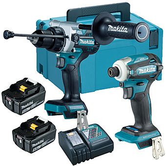 Makita DLX2455TJ 18V Twin Pack DHP486 & DTD172 With 2x 5.0Ah Batteries