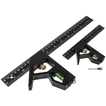 Faithfull FAICS Combination Square Twin Pack 150mm & 300mm