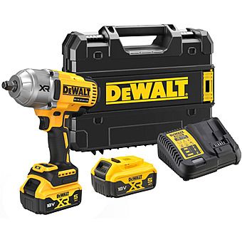 DeWalt DCF900P2T 18V XR Cordless High Torque 1/2" Impact Wrench & 2 x 5.0Ah Batteries