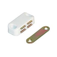 Medium Magnetic Cupboard Door Catch - White