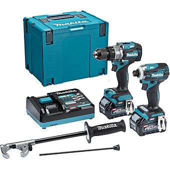 Makita DK0114G208 40Vmax XGT Combi Drill & Impact Driver Twin Pack with 2 x 2.5Ah Batteries