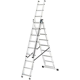 Hailo 3 Section 9 Rung Aluminium Combination Ladder