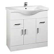 RT Large Ardent 75cm White Floor Unit