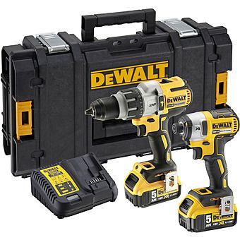 DeWalt DCK276P2 18V XR TwinPack DCD996 & DCF887 with 2x 5.0Ah Batteries