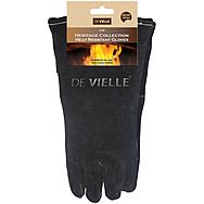 De Vielle Leather Heat Resistant Stove Gloves