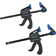 Silverline Mini Quick Clamps 100mm 2 Pack