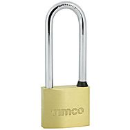 Timco Long Shackle 40mm Brass Padlock