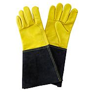 Kent & Stowe Luxury Leather Gardening Gauntlet Gloves Mens Large