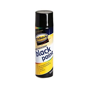 Prosolve Heat Resistant Black Spray Paint 600°C High Temperature